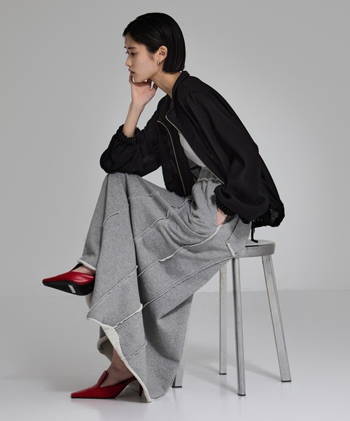 STUDIOUS(ステュディオス)の「【STUDIOUS/ステュディオス】Back Pile Mermaid SK/バックパイルマーメイドスカート(スカート・レディース・ダークグレー/ライトグレー・1/2)」の10枚目の写真