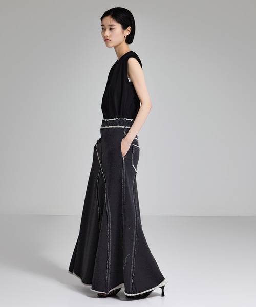 STUDIOUS(ステュディオス)の「【STUDIOUS/ステュディオス】Back Pile Mermaid SK/バックパイルマーメイドスカート(スカート・レディース・ダークグレー/ライトグレー・1/2)」の22枚目の写真