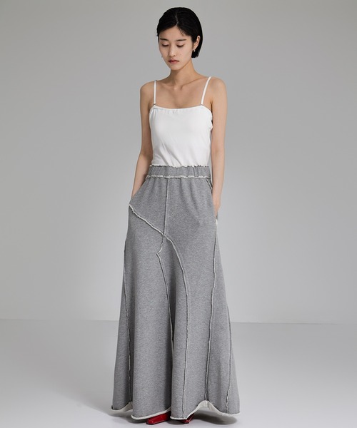 STUDIOUS(ステュディオス)の「【STUDIOUS/ステュディオス】Back Pile Mermaid SK/バックパイルマーメイドスカート(スカート・レディース・ダークグレー/ライトグレー・1/2)」の3枚目の写真