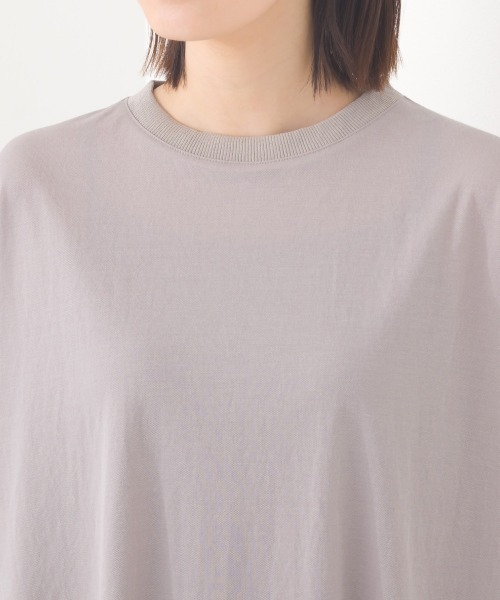 OMNES(オムネス)の「接触冷感ボトルネックフレアワンピース(ワンピース・レディース・ブラック/グレー/ダークグリーン/ブルー/ネイビー・FREE)」の6枚目の写真