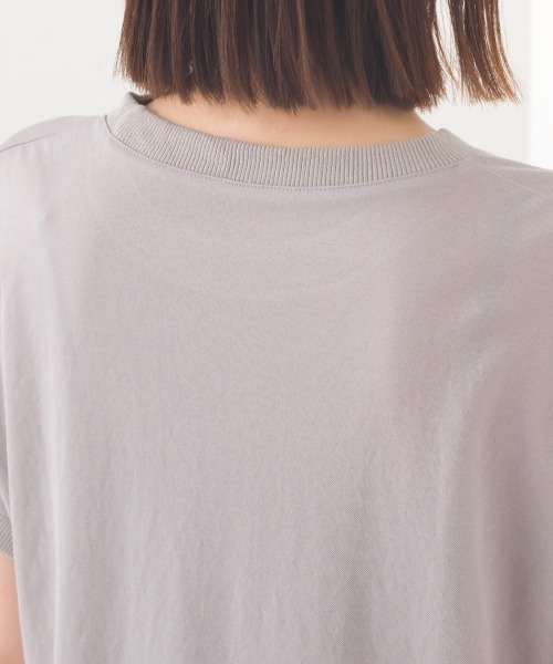 OMNES(オムネス)の「接触冷感ボトルネックフレアワンピース(ワンピース・レディース・ブラック/グレー/ダークグリーン/ブルー/ネイビー・FREE)」の7枚目の写真