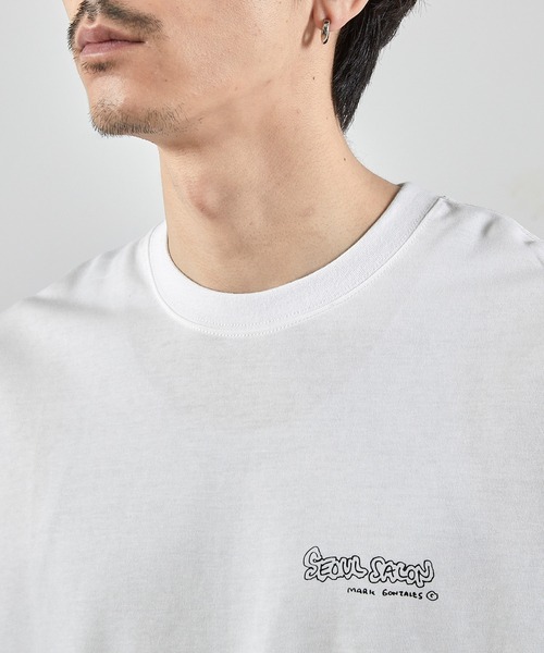 Mark Gonzales(マーク・ゴンザレス)の「【MARK GONZALES/マークゴンザレス 別注】ロゴプリント オーバーサイズTシャツ(Tシャツ/カットソー・メンズ・ブラック/ホワイト・LL/L/M/S)」の16枚目の写真