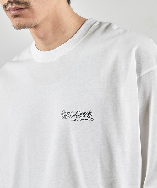 Mark Gonzales(マーク・ゴンザレス)の「【MARK GONZALES/マークゴンザレス 別注】ロゴプリント オーバーサイズTシャツ(Tシャツ/カットソー・メンズ・ブラック/ホワイト・LL/L/M/S)」の17枚目の写真