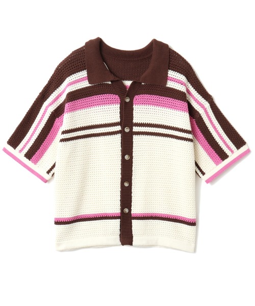 ニット セーター atmos pink Crochet T-shirt / アトモス ピンク クロシェット ティーシャツ レディース atmos pink Crochet T-shirt / アトモス ピンク クロシェット