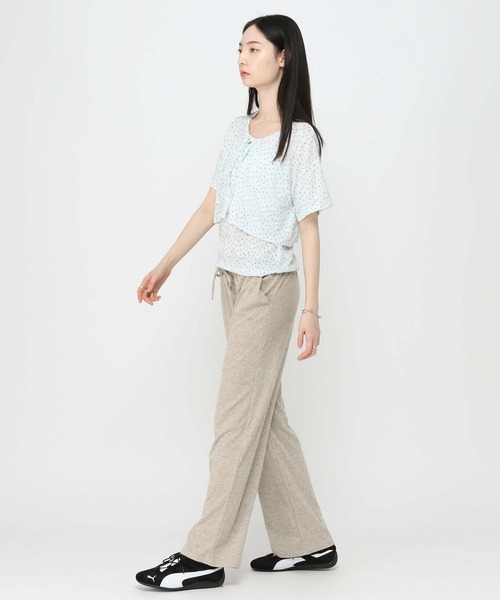 3.3 Field Trip （3.3フィールドトリップ）の「3.3 Field Trip／フラワープリントキャミカーディガン（Tシャツ/カットソー・レディース・ホワイト/ブルー・FREE）」の9枚目の写真