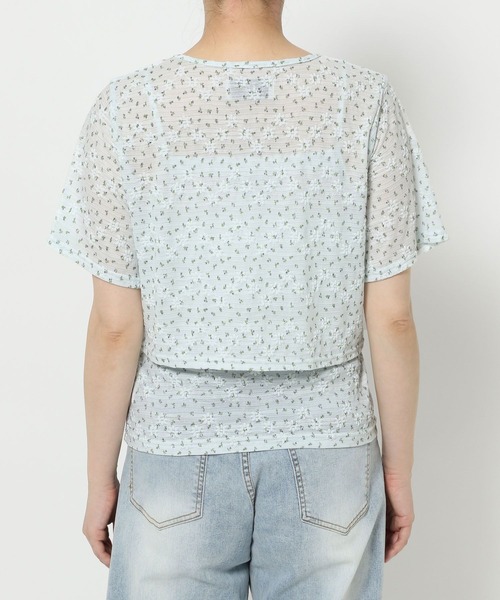 3.3 Field Trip （3.3フィールドトリップ）の「3.3 Field Trip／フラワープリントキャミカーディガン（Tシャツ/カットソー・レディース・ホワイト/ブルー・FREE）」の16枚目の写真