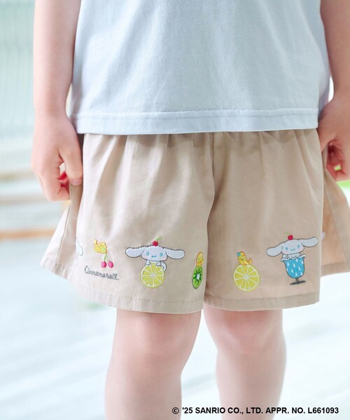 ANY(エニィ)の「【any FAM ×サンリオキャラクターズ】裾刺繍 キュロット(その他パンツ・キッズ・ブラック系/サックスブルー系/ベージュ系/ピンク系・130/120/110/100)」の2枚目の写真