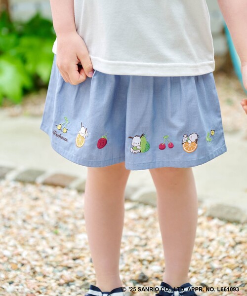 ANY(エニィ)の「【any FAM ×サンリオキャラクターズ】裾刺繍 キュロット(その他パンツ・キッズ・ブラック系/サックスブルー系/ベージュ系/ピンク系・130/120/110/100)」の3枚目の写真