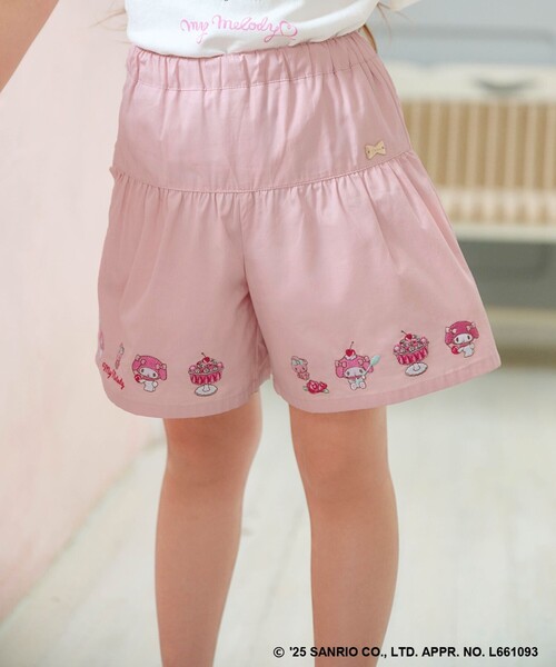 ANY(エニィ)の「【any FAM ×サンリオキャラクターズ】裾刺繍 キュロット(その他パンツ・キッズ・ブラック系/サックスブルー系/ベージュ系/ピンク系・130/120/110/100)」の4枚目の写真