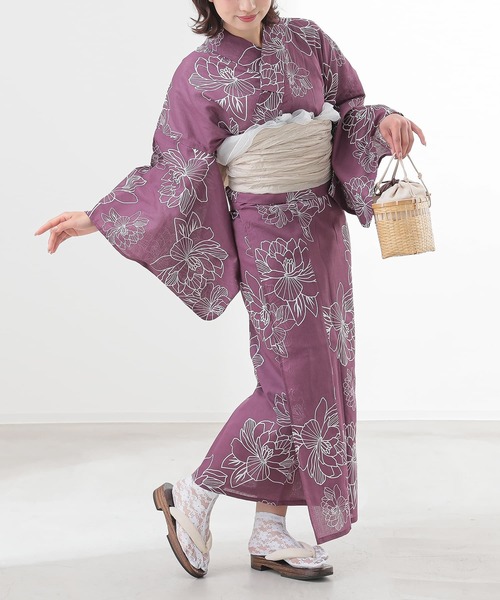 osharewalker(オシャレウォーカー)の「『二部式浴衣ダルトーンシリーズ』(浴衣・レディース・M/L/C/P/I/G/B/N/Q/O/J/H/A/F/E/D/K・FREE)」の3枚目の写真