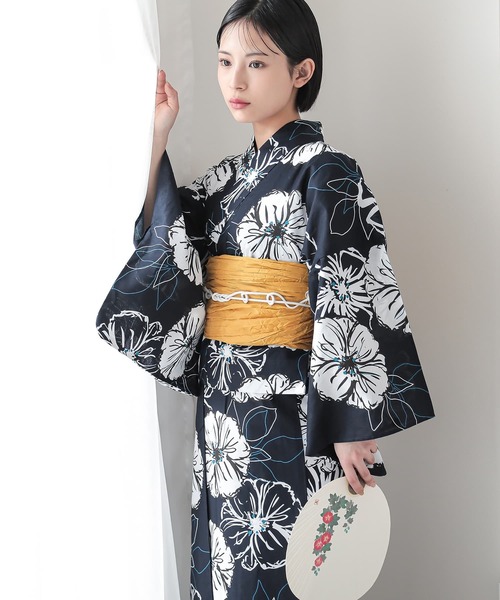 osharewalker(オシャレウォーカー)の「『二部式浴衣ダルトーンシリーズ』(浴衣・レディース・M/L/C/P/I/G/B/N/Q/O/J/H/A/F/E/D/K・FREE)」の4枚目の写真