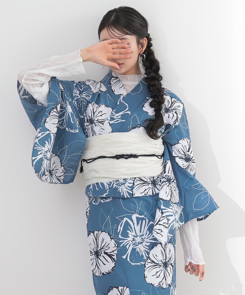 osharewalker(オシャレウォーカー)の「『二部式浴衣ダルトーンシリーズ』(浴衣・レディース・M/L/C/P/I/G/B/N/Q/O/J/H/A/F/E/D/K・FREE)」の5枚目の写真