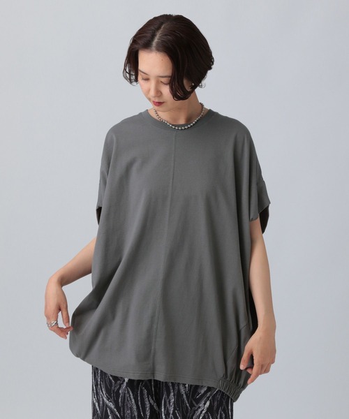 LEPSIM(レプシィム)の「バックギャザーチュニック 497472(チュニック・レディース・オフホワイト/イエロー/ブラック/チャコールグレー・FREE)」の11枚目の写真