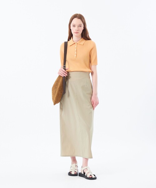 MACKINTOSH PHILOSOPHY(マッキントッシュ フィロソフィー)の「サマーリブポロニット(ニット/セーター・レディース・オレンジ/ダークネイビー/ブルー・36/38)」の11枚目の写真