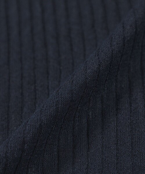 MACKINTOSH PHILOSOPHY(マッキントッシュ フィロソフィー)の「サマーリブポロニット(ニット/セーター・レディース・オレンジ/ダークネイビー/ブルー・36/38)」の7枚目の写真