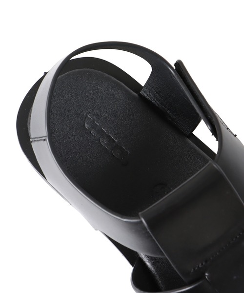 DRESSLAVE（ドレスレイブ）の「waa.studios / RO SANDALS(レザーグルカサンダル 31WA0D23SRO1)（サンダル・レディース・ブラック・39/38）」の10枚目の写真