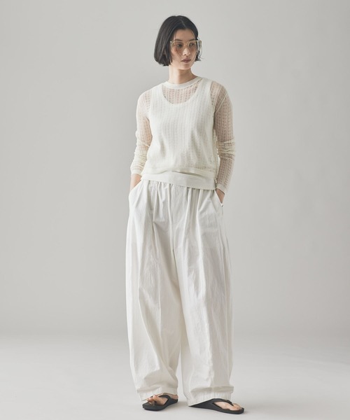 Curensology レースニットプルオーバー美品 Curensology(カレンソロジー)/レース編みニットプルオーバー
