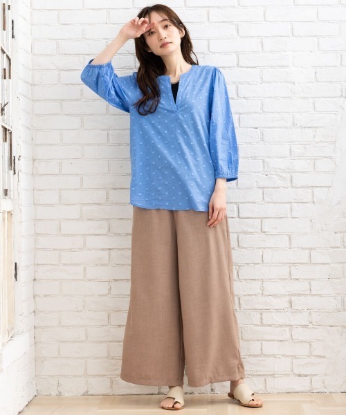 ブラウス シャツ KAFFE ハートジャカードシャツ レディース セール】KAFFE ハートジャカードシャツ（シャツ/ブラウス