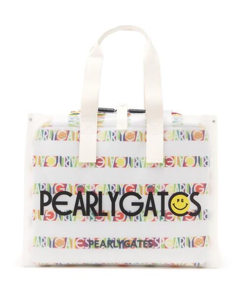PEARLY GATES】Bio PG SMILEシールボーダー柄TPUロッカーバッグ