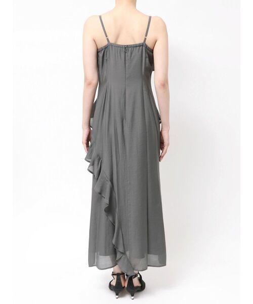 LAGUNAMOON（ラグナムーン）の「ラッフルフリルキャミワンピース（ワンピース・レディース・チャコールグレー/アイボリー/ミント・MEDIUM/SMALL）」の8枚目の写真