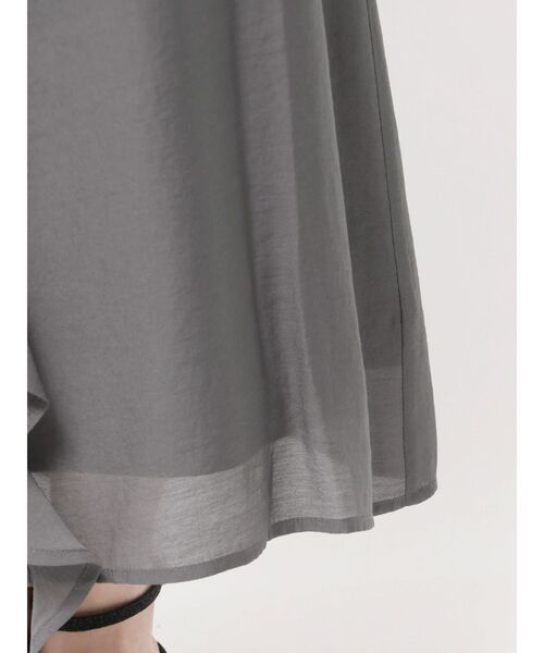 LAGUNAMOON（ラグナムーン）の「ラッフルフリルキャミワンピース（ワンピース・レディース・チャコールグレー/アイボリー/ミント・MEDIUM/SMALL）」の11枚目の写真