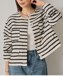 LOUNGEDRESS｜ラウンジドレスのノーカラージャケット（ホワイト/白色系