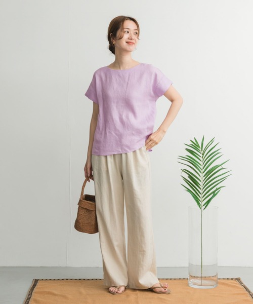 セール】リネンバックタックブラウス（シャツ/ブラウス）｜URBAN