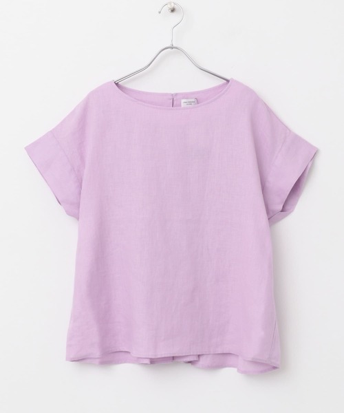 URBAN RESEARCH DOORS（アーバンリサーチドアーズ）の「リネンバックタックブラウス（シャツ/ブラウス・レディース・オフホワイト/パープル系その他/マスタード/ネイビー・MEDIUM）」の17枚目の写真