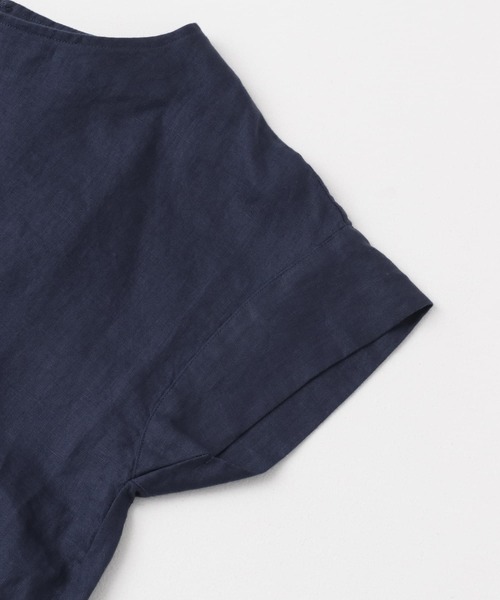 URBAN RESEARCH DOORS（アーバンリサーチドアーズ）の「リネンバックタックブラウス（シャツ/ブラウス・レディース・オフホワイト/パープル系その他/マスタード/ネイビー・MEDIUM）」の20枚目の写真