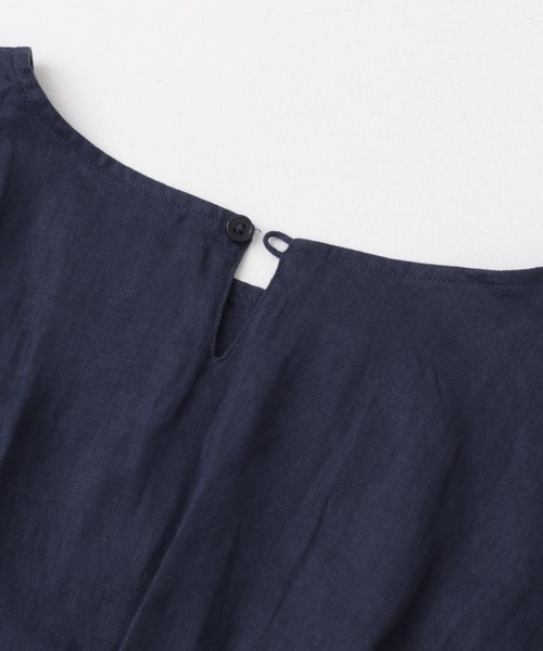 URBAN RESEARCH DOORS（アーバンリサーチドアーズ）の「リネンバックタックブラウス（シャツ/ブラウス・レディース・オフホワイト/パープル系その他/マスタード/ネイビー・MEDIUM）」の22枚目の写真