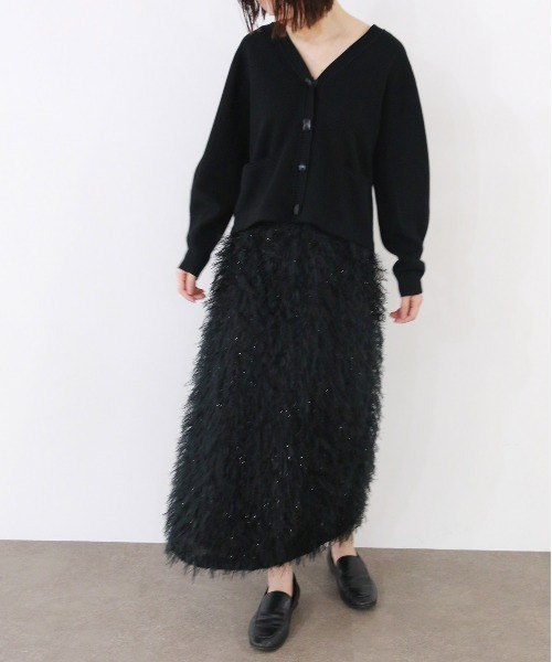 Marilyn Moon(マリリンムーン)の「cocoon sleeve bijou cardigan(カーディガン/ボレロ・レディース・グリーン系その他/ブラック/アイボリー・FREE)」の15枚目の写真