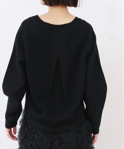 Marilyn Moon(マリリンムーン)の「cocoon sleeve bijou cardigan(カーディガン/ボレロ・レディース・グリーン系その他/ブラック/アイボリー・FREE)」の16枚目の写真