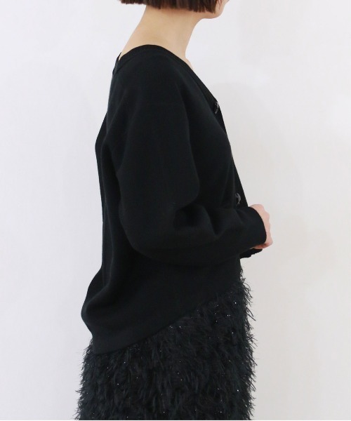 Marilyn Moon(マリリンムーン)の「cocoon sleeve bijou cardigan(カーディガン/ボレロ・レディース・グリーン系その他/ブラック/アイボリー・FREE)」の17枚目の写真