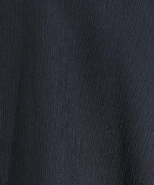 SHOO・LA・RUE(シューラルー)の「【S-LL/洗える/体型カバー/5分袖】涼しくきれいに決まる Aライントップス(Tシャツ/カットソー・レディース・ネイビー/ライトブルー/オフホワイト・03/02/01/04)」の7枚目の写真