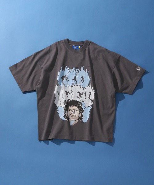 GEORGE'S(ジョージズ)の「bend(s)グラフィックTシャツ(Tシャツ/カットソー・メンズ・グレー系2/グレー系3/グレー系1・MEDIUM/LARGE)」の2枚目の写真