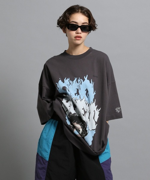 GEORGE'S(ジョージズ)の「bend(s)グラフィックTシャツ(Tシャツ/カットソー・メンズ・グレー系2/グレー系3/グレー系1・MEDIUM/LARGE)」の4枚目の写真