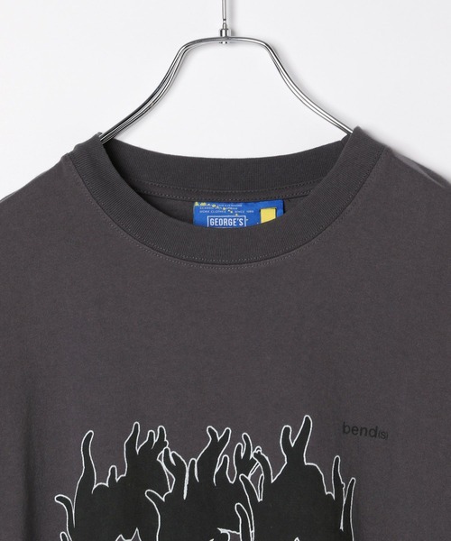 GEORGE'S(ジョージズ)の「bend(s)グラフィックTシャツ(Tシャツ/カットソー・メンズ・グレー系2/グレー系3/グレー系1・MEDIUM/LARGE)」の21枚目の写真