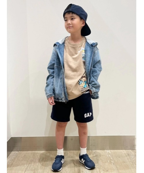 GAP（ギャップ）の「ウルトラソフトデニム フード付きジャケット (キッズ)（その他アウター・キッズ・ライトインディゴブルー・110cm/120cm/130cm/140cm/150cm/160cm）」の10枚目の写真