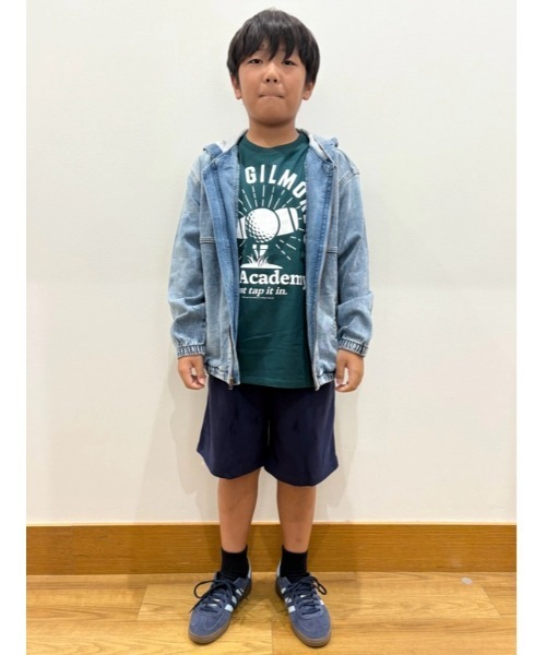 GAP（ギャップ）の「ウルトラソフトデニム フード付きジャケット (キッズ)（その他アウター・キッズ・ライトインディゴブルー・110cm/120cm/130cm/140cm/150cm/160cm）」の11枚目の写真