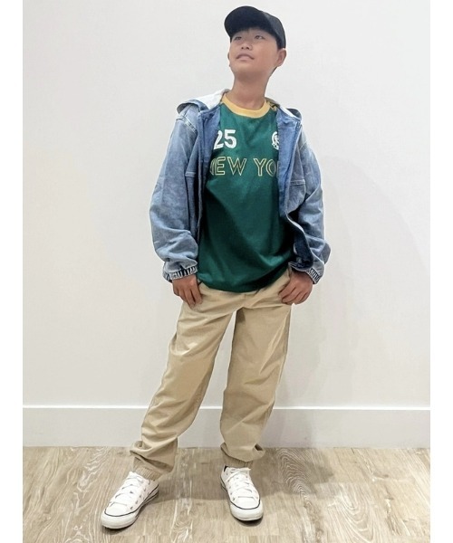 GAP（ギャップ）の「ウルトラソフトデニム フード付きジャケット (キッズ)（その他アウター・キッズ・ライトインディゴブルー・110cm/120cm/130cm/140cm/150cm/160cm）」の12枚目の写真