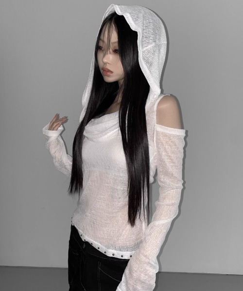 A'GEM/9 × .kom 「.KOM/ドットケーオーエム」 ドレープトップ レディース A'GEM/9 × .kom 『.KOM/ドットケーオーエム』 ドレープトップ