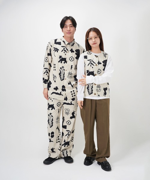 Common Noun(コモン ナウン)の「“CAT”&“DOG” Kana Akiyama コーデュロイシャツ(シャツ/ブラウス・レディース・マルチ・M/L)」の16枚目の写真