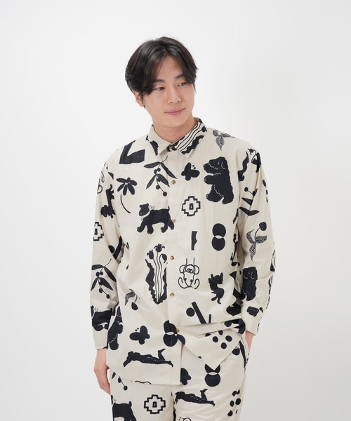 Common Noun(コモン ナウン)の「“CAT”&“DOG” Kana Akiyama コーデュロイシャツ(シャツ/ブラウス・レディース・マルチ・M/L)」の17枚目の写真