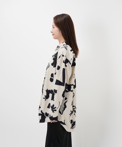 Common Noun(コモン ナウン)の「“CAT”&“DOG” Kana Akiyama コーデュロイシャツ(シャツ/ブラウス・レディース・マルチ・M/L)」の8枚目の写真