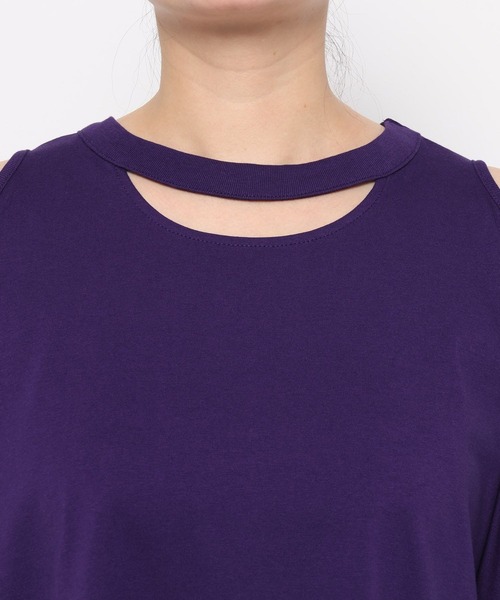 HARE（ハレ）の「カットアウトビッグTシャツ(HARE)（Tシャツ/カットソー・レディース・ブラック/パープル・FREE）」の22枚目の写真