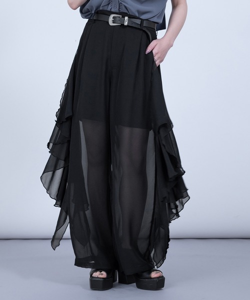 Ellno de Mavie（エルノデメヴィ）の「ラッフルシアーパンツ（その他パンツ・レディース・ブラック・FREE）」の6枚目の写真