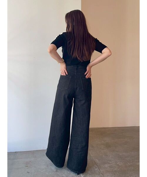 LAGUNAMOON（ラグナムーン）の「LAGUNA CATラインニットプルオーバー（ニット/セーター・レディース・ブラック/アイボリー・FREE）」の10枚目の写真