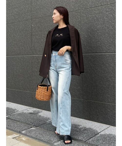 LAGUNAMOON（ラグナムーン）の「LAGUNA CATラインニットプルオーバー（ニット/セーター・レディース・ブラック/アイボリー・FREE）」の14枚目の写真