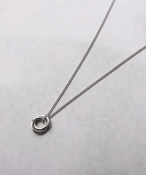 tk.TAKEO KIKUCHI(ティーケータケオキクチ)の「ダブルリングネックレス(ネックレス・メンズ・ブラック系4/シルバー/シルバー系5/ブラック系5/シルバー系/シルバー系4・00)」の6枚目の写真