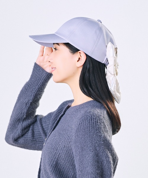 CA4LA（カシラ）の「HILDA 4（キャップ・レディース・ブラック/ベージュ/パープル・ONESIZE）」の5枚目の写真